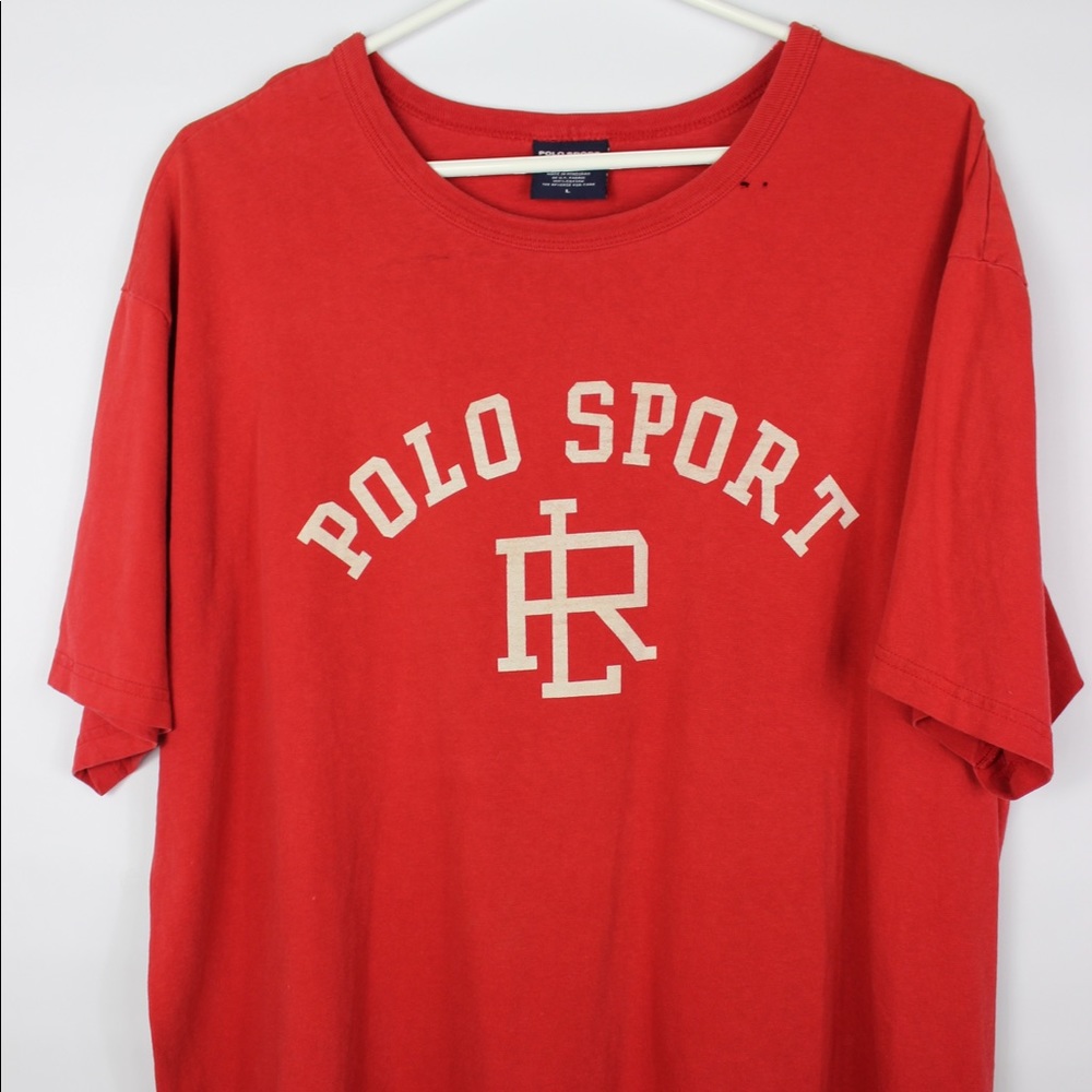 Polo Sport spellout t-shirt. Sz: LG